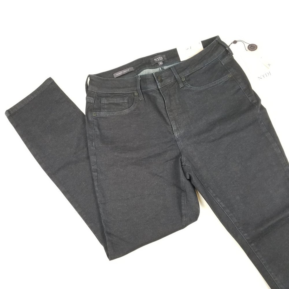 New NYDJ  dark blue lift tuck ankle length jeans